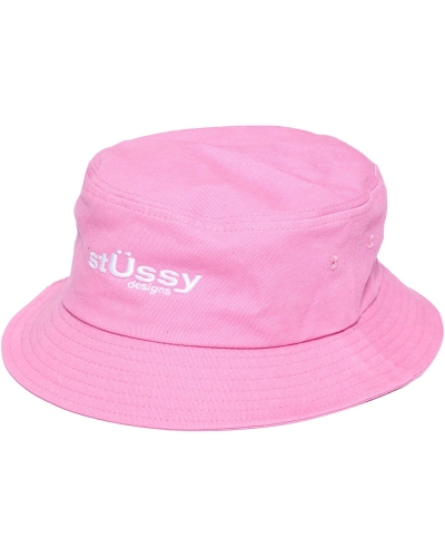 Purple Men's Stussy Big U Bucket Hats | CA0000414