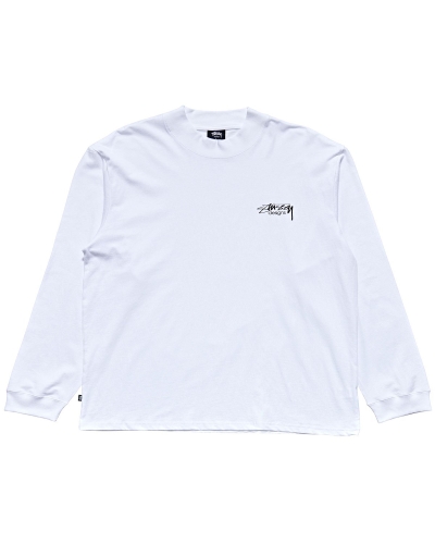 White Men's Stussy Design Sweatshirts | CA0000916