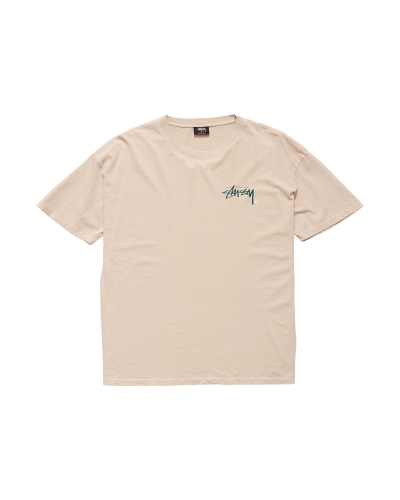 White Men's Stussy Shadow Stock SS T Shirts | CA0000262