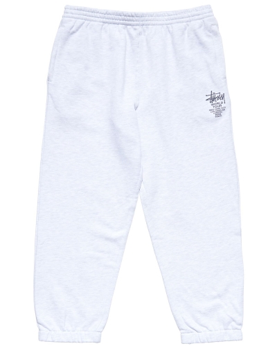 White Men's Stussy World Tour Track Pants | CA0001014