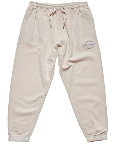 White Women's Stussy City Circle Track Pants | CA0000977