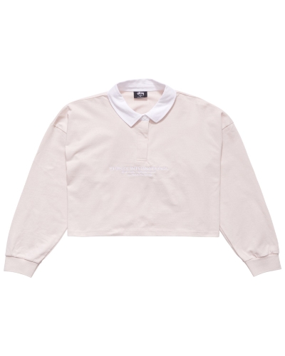 White Women's Stussy INT. Rugby Sweatshirts | CA0000930