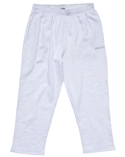 White Women's Stussy Italic Crop Sweat Pants | CA0000561