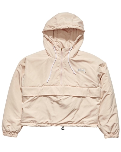 White Women's Stussy Kelly Windbreaker Puffa Jackets | CA0000348